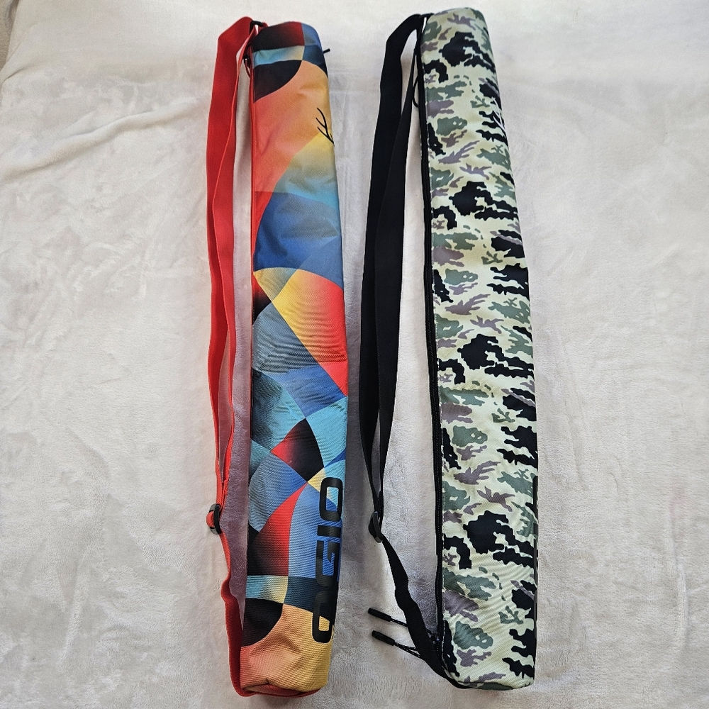 Lot of 2 Ogio Thin Can Cooler Sling Bags Insulated Beach Golfing Sports Beer Pop